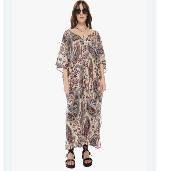 Devotion TWINS Dresses & Skirts - devotion twins Milos Dress Multicolor In Blue printed size S cotton C7